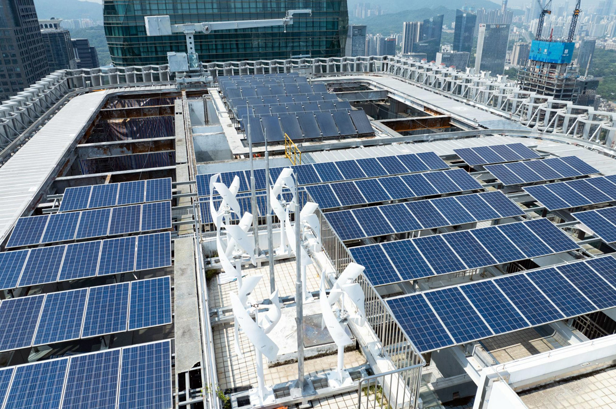 Elevated Building Solar System
